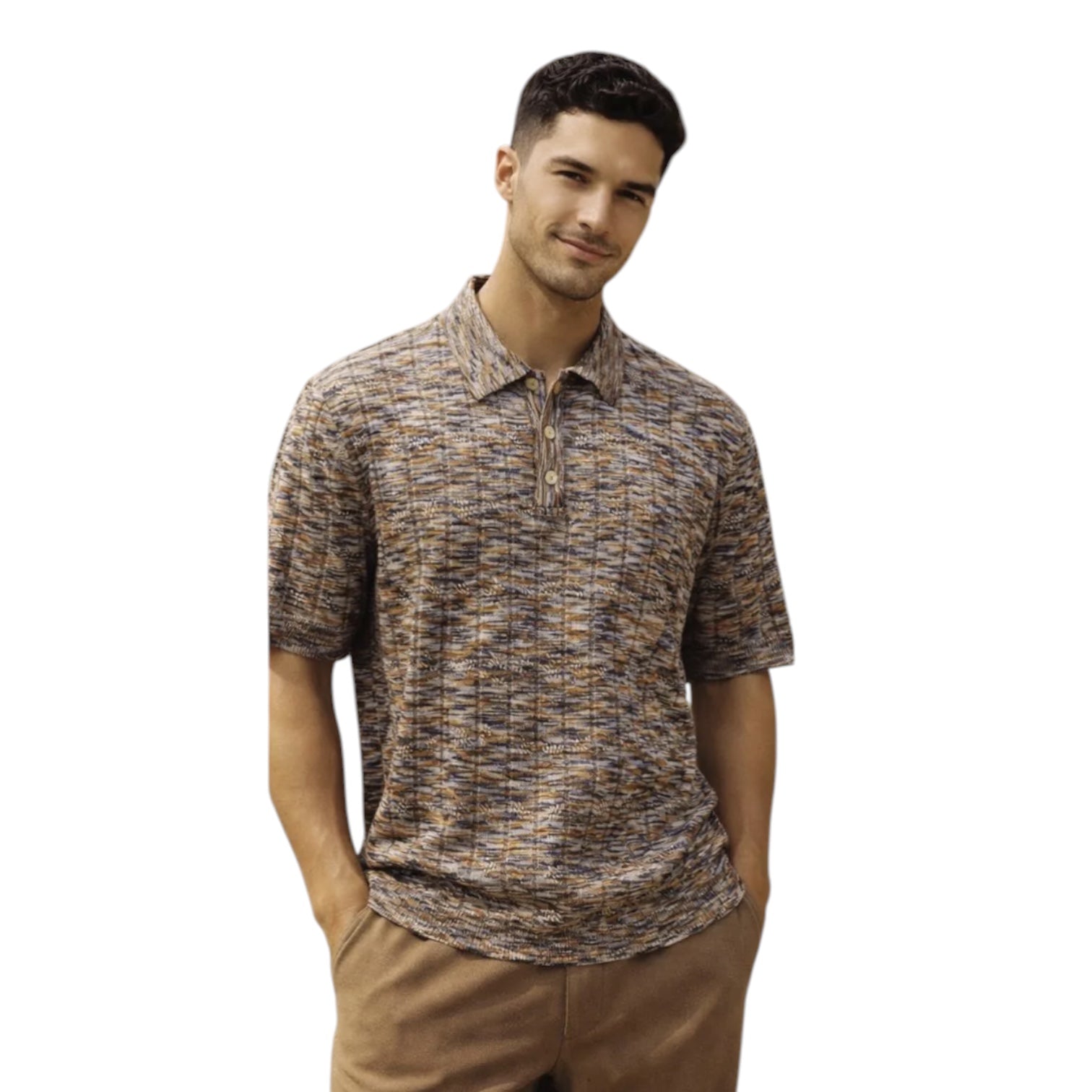 STACY ADAMS: Space Dyed Polo 21057